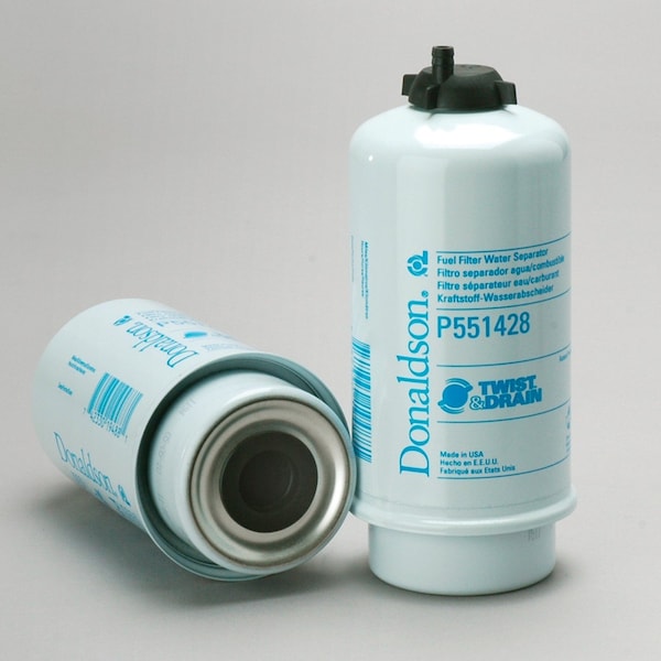 Donaldson Fuel Filter, Cartridge, Primary, Outer Dia 3.15 In. 80Mm Inner Dia 0.90 In. 23Mm 15 Micron P551428 - main